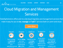 Tablet Screenshot of datatapsolutions.com